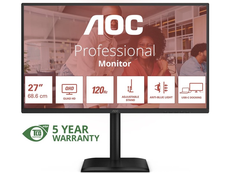 AOC 27" skjerm Q27E4CV -B-Grade Demo skjermer