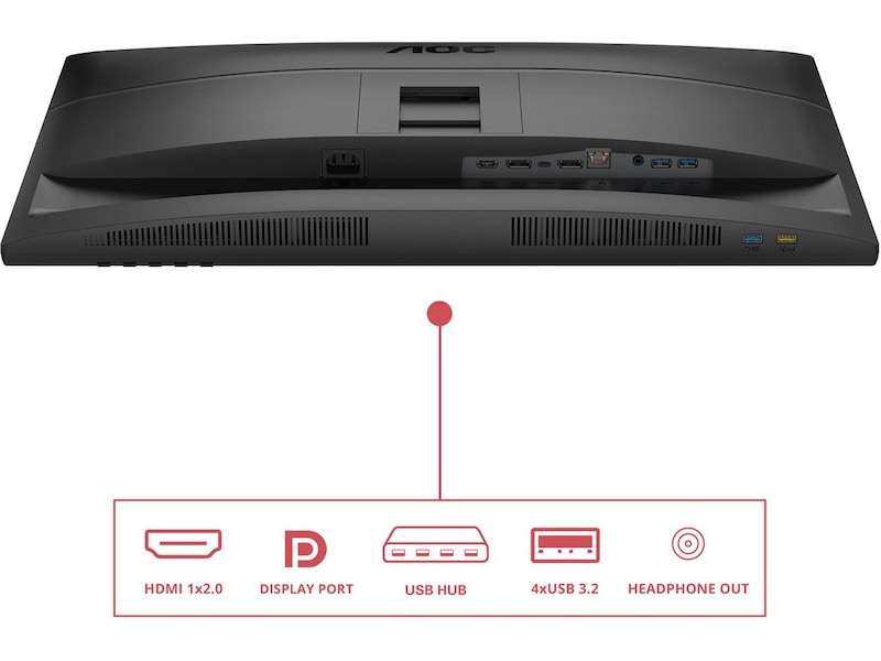AOC 27" skjerm Q27E4CV -B-Grade Demo skjermer