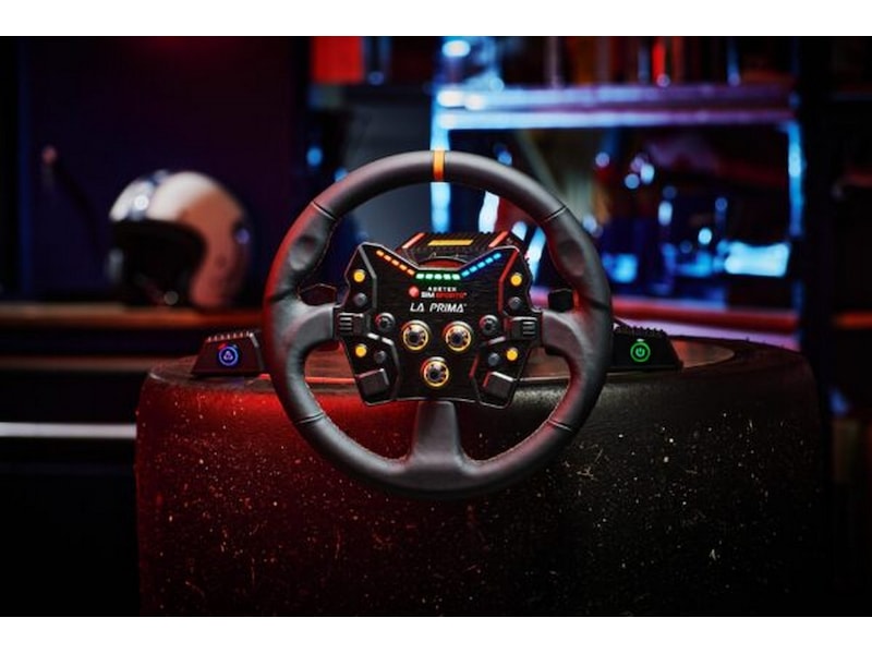 Asetek rund skinnrattkrans (svart) Ratt og pedaler