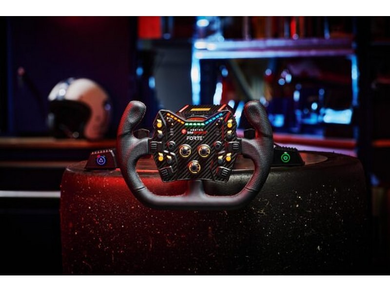 Asetek Open D rattkrans skinn (svart) Ratt og pedaler