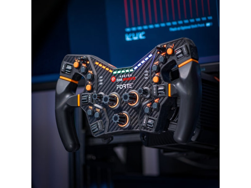 Asetek Forte Formula Steering Wheel Ratt og pedaler