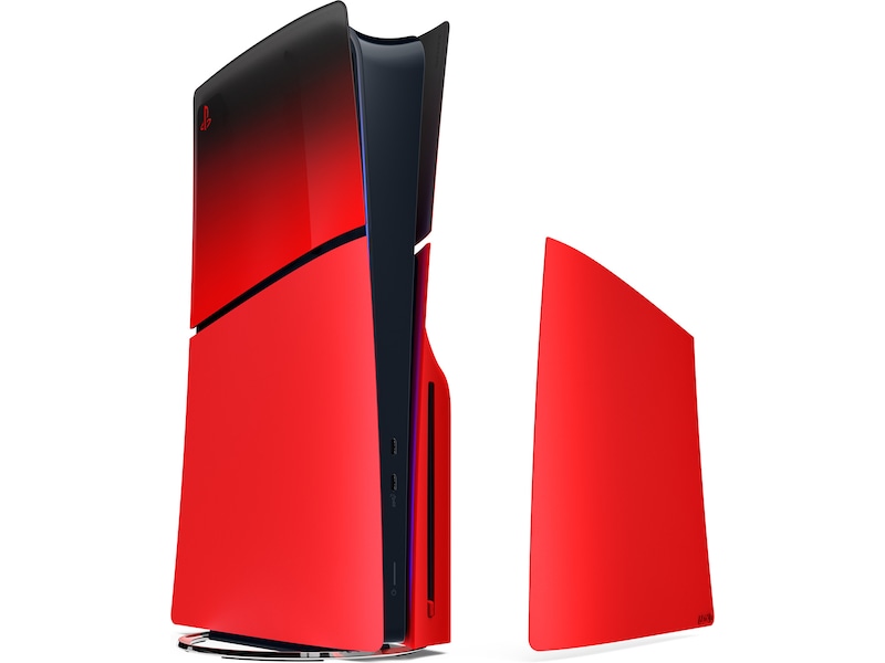 PS5 Console Cover (Slim) Techno Red Tilbehør til spillkonsoller