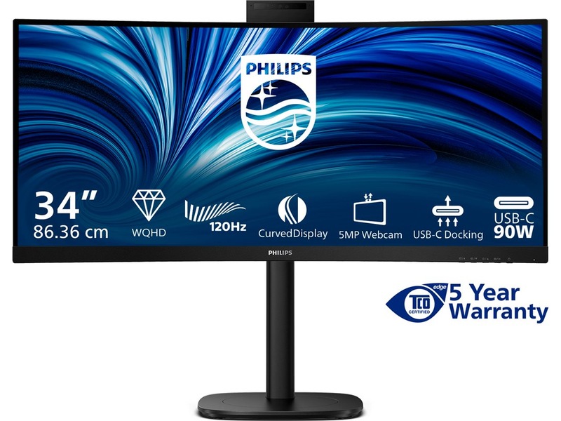 Philips 34" curved skjerm 34B2U3600CH/00 Skjermer