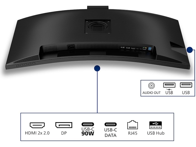Philips 34" curved skjerm 34B2U3600CH/00 Skjermer