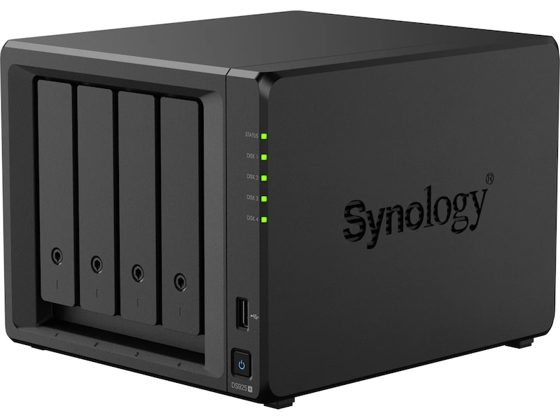 Synology DS925+ skrivebordsmodell, 4-bay, QUAD CORE, 4GB DDR4 RAM Nettverkslagring (NAS)