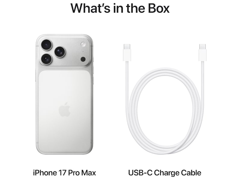 iPhone 17 Pro Max 512GB (sølv) Mobiltelefoner