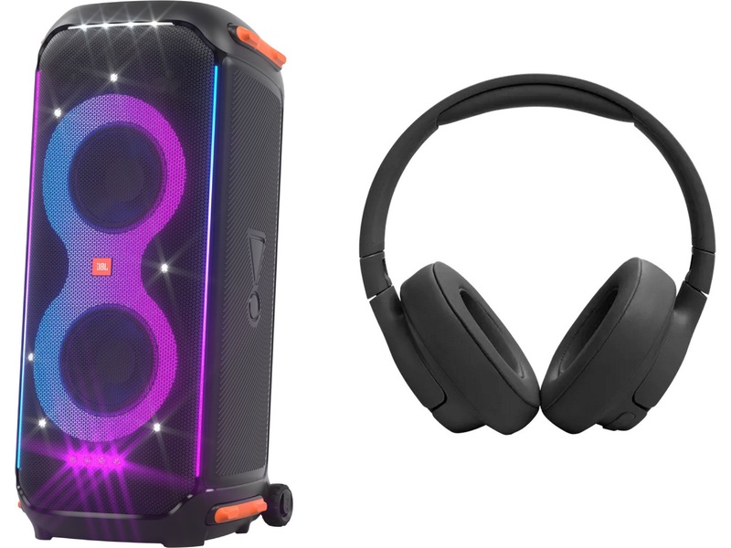 JBL Tune 720BT hodetelefoner over-ear (sort) + JBL Partybox 710 Hodetelefoner