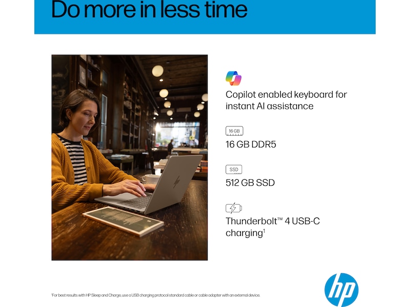 HP OmniBook 7 AI 14-fr0071no 14" 2K OLED -B-Grade Demo bærbar PC