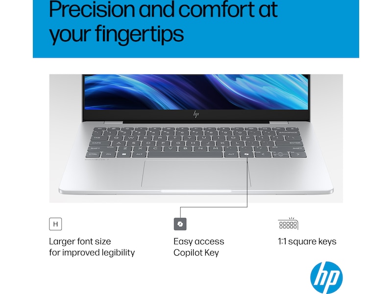 HP OmniBook 7 AI 14-fr0071no 14" 2K OLED -B-Grade Demo bærbar PC