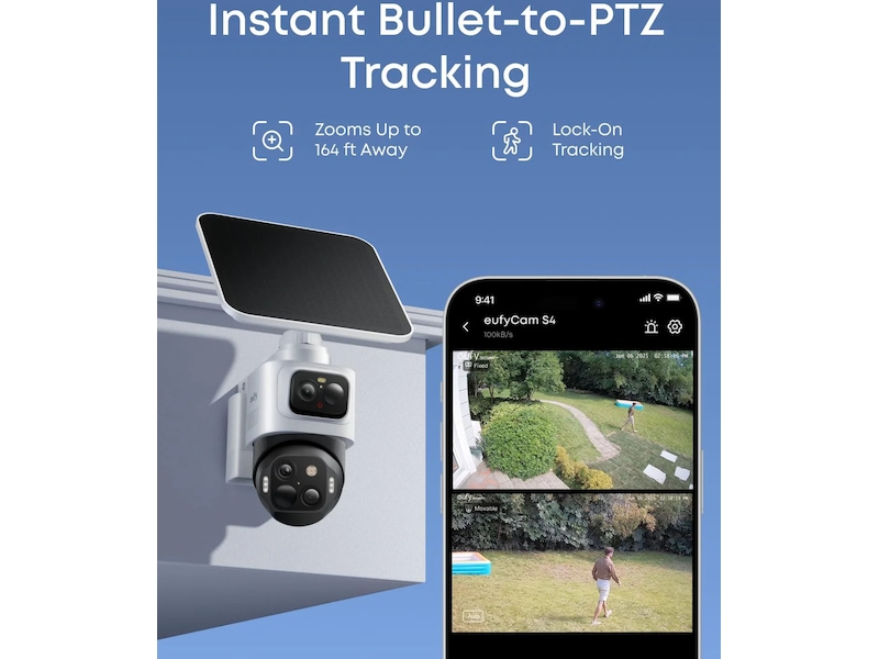 Eufy eufyCam S4 2-kamera sett Overvåkningskameraer