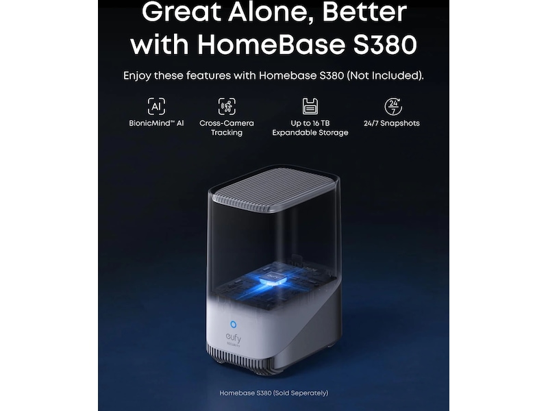 Eufy eufyCam S4 2-kamera sett Overvåkningskameraer