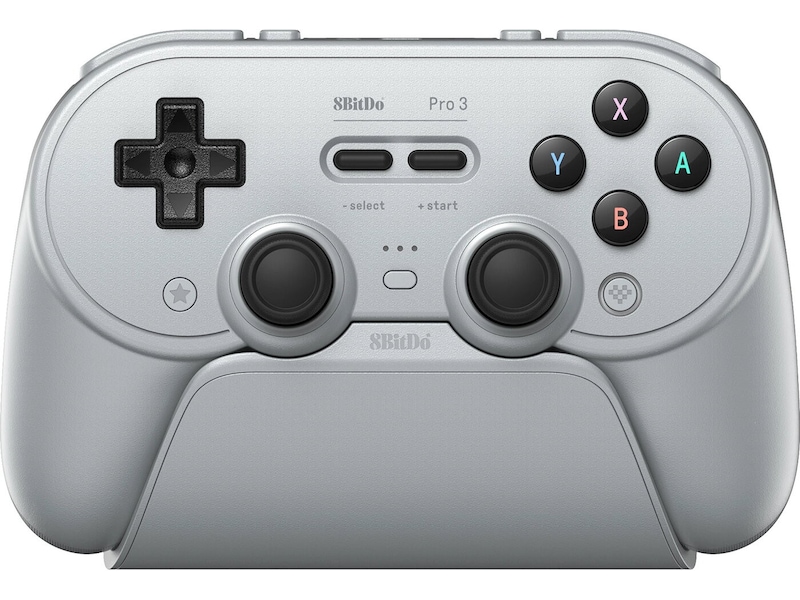 8bitdo PRO 3 BT kontroller (grå) Tilbehør til spillkonsoller