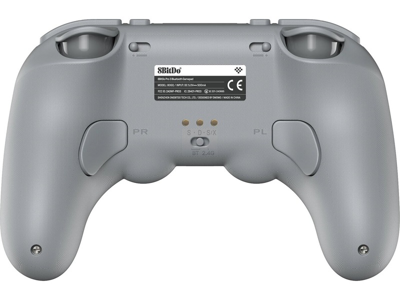 8bitdo PRO 3 BT kontroller (grå) Tilbehør til spillkonsoller