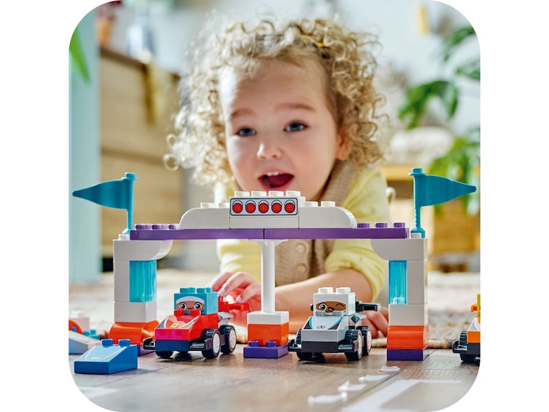 LEGO DUPLO Town F1 Team med racerbiler og sjåfører 10445 LEGO