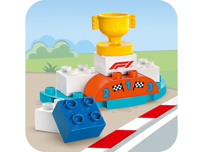 LEGO DUPLO Town F1 Team med racerbiler og sjåfører 10445 LEGO