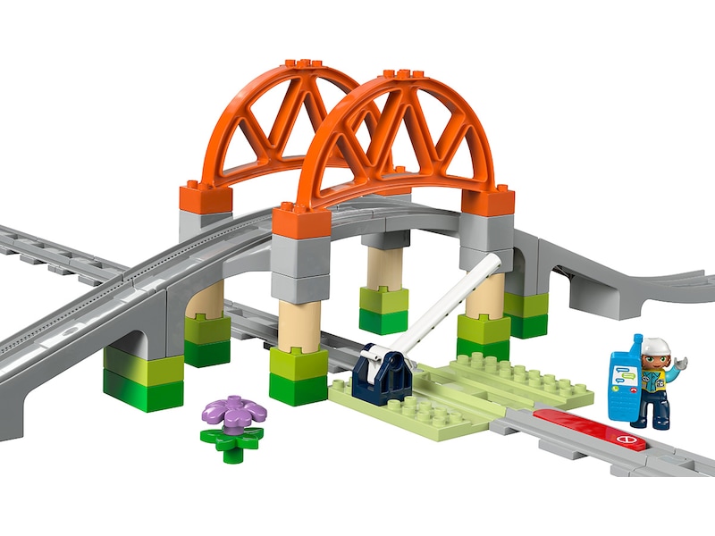 LEGO DUPLO Town togbro og skinner – utvidelsessett 10426 LEGO