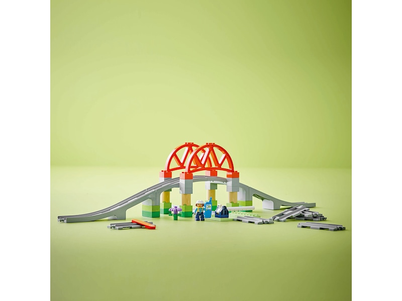 LEGO DUPLO Town togbro og skinner – utvidelsessett 10426 LEGO