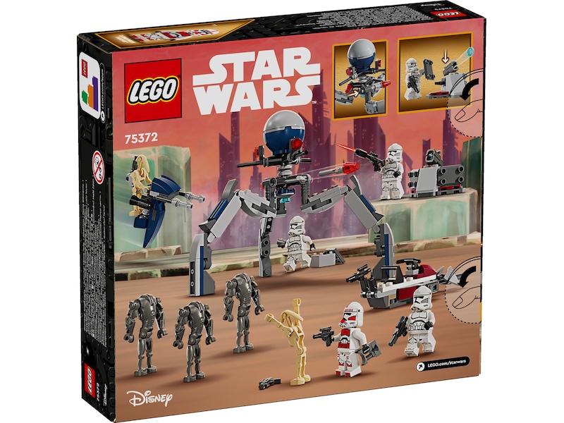LEGO Star Wars klonesoldat og kampdroide kampsett 75372 LEGO