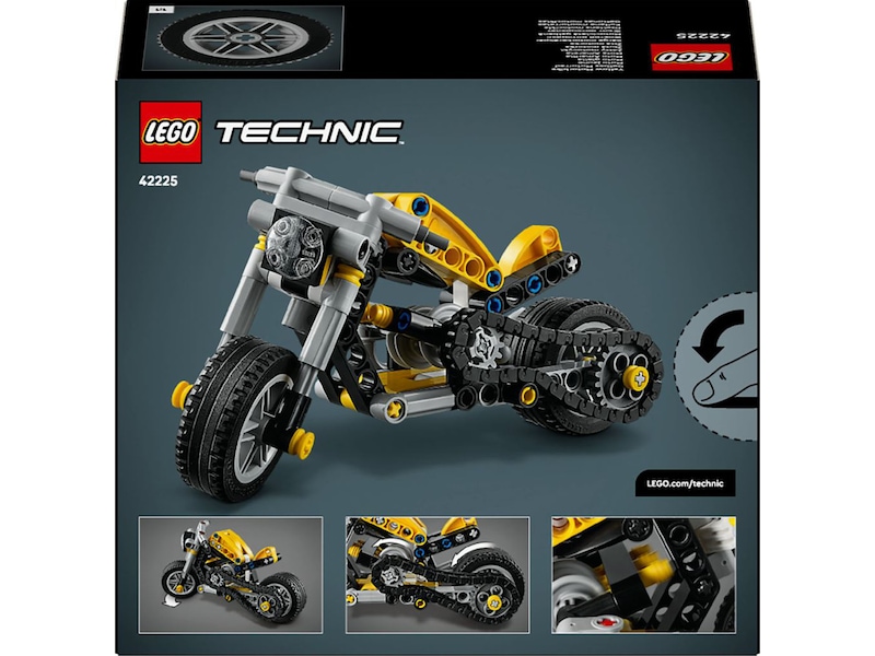 LEGO Technic motorsykkel 42225 (gul) LEGO