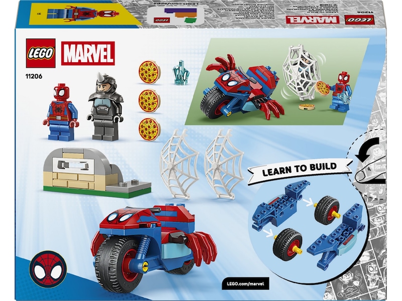 LEGO Spidey på motorsykkel mot Rhino 11206 LEGO