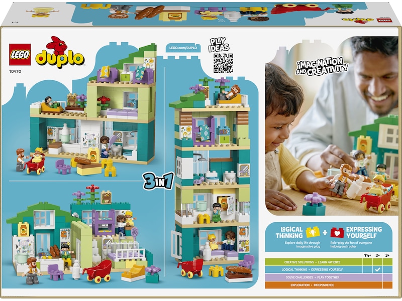 LEGO DUPLO Town 3-i-1 moderne familievilla med figurer 10470 LEGO