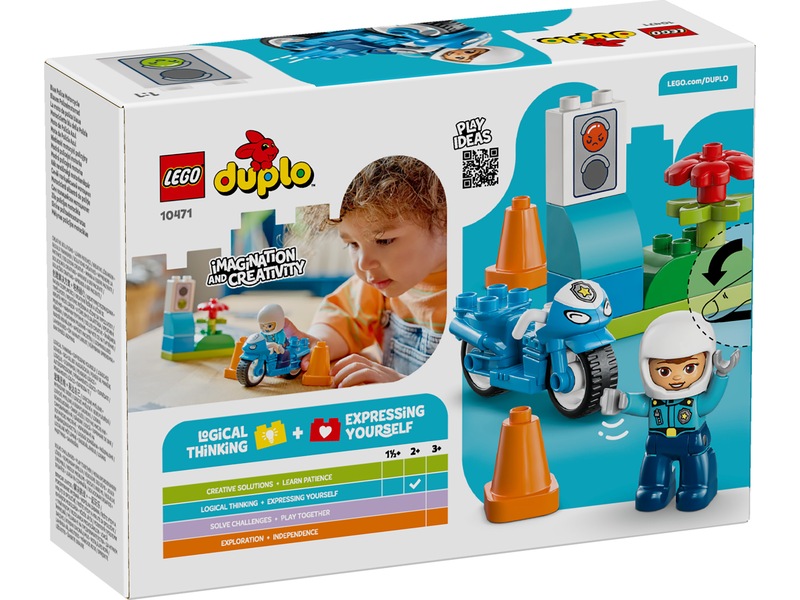 LEGO DUPLO Town politimotorsykkel 10471 (blå) LEGO