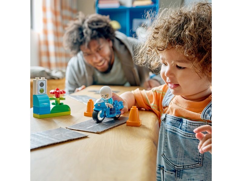 LEGO DUPLO Town politimotorsykkel 10471 (blå) LEGO