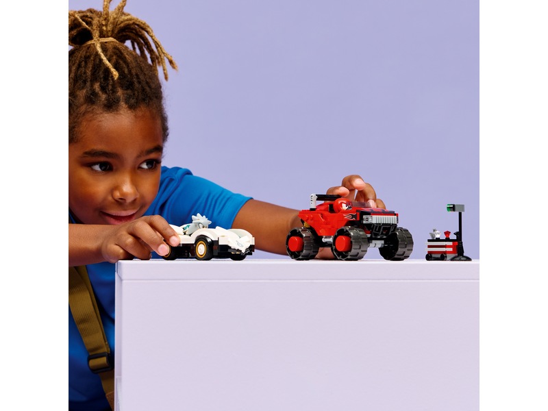 LEGO Sonic Silvers bil mot Knuckles monstertruck 77118 LEGO