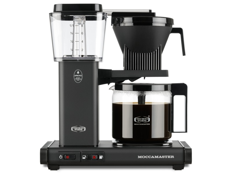 Moccamaster Optio (matt sort) + melkeskummer Kaffetraktere