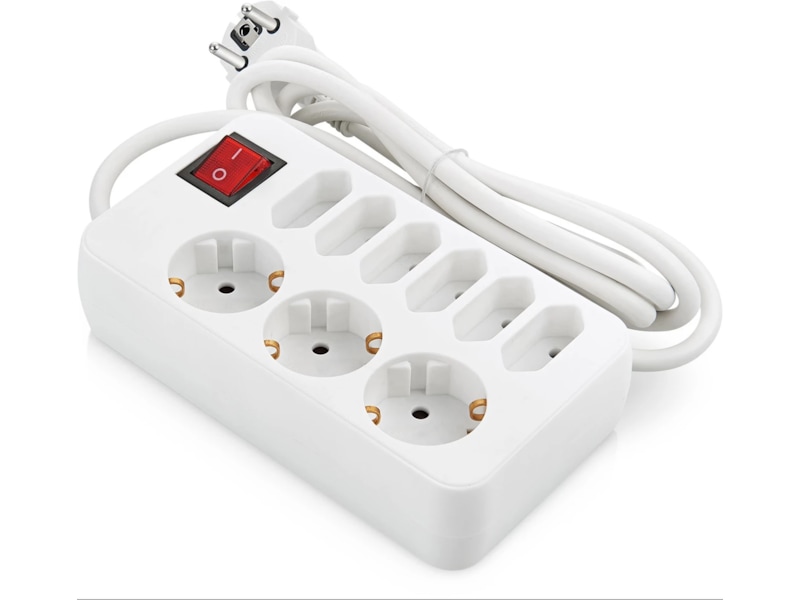 ON 9-veis kompakt strømforgrener 2-pack Skjøtekabel & forgrener