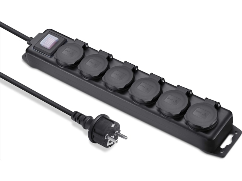 Andersson 6-veis strømforgrener 2-pakning Skjøtekabel & forgrener