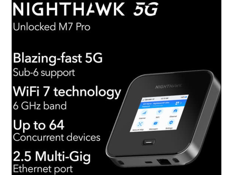 Netgear Nighthawk M7 Pro 5G mobil router Mobilt bredbånd