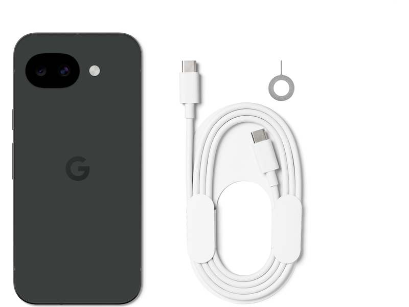 Google Pixel 10a 256GB (obsidian) + silikondeksel + Buds 2a Mobiltelefoner