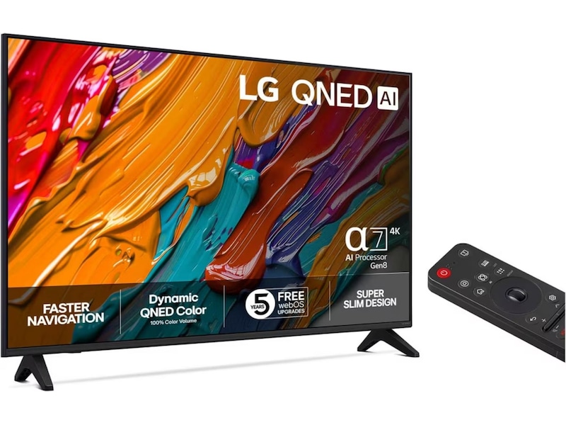 LG 50'' QNED7E AI 4k 50QNED7EA6B (2025) + soundbar 20 - 49 tommer TV