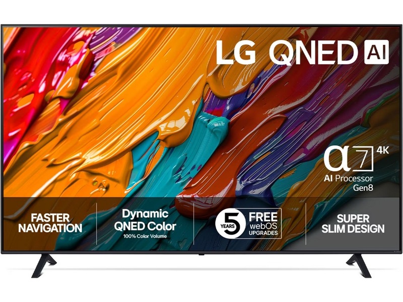 LG 75'' QNED7E AI 4k 75QNED7EA6B (2025) + soundbar 20 - 49 tommer TV