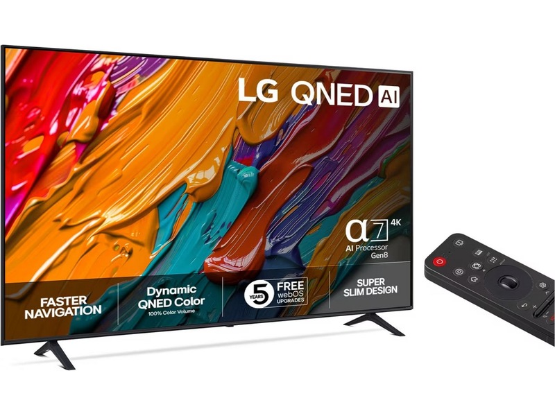 LG 75'' QNED7E AI 4k 75QNED7EA6B (2025) + soundbar 20 - 49 tommer TV