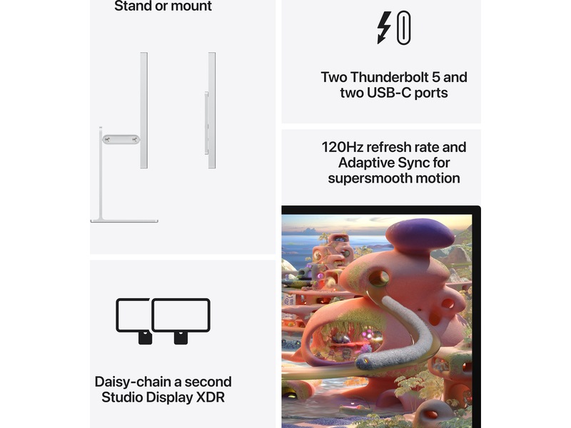 Apple Studio Display XDR (2026) Nano-Texture Glass - VESA-feste (uten stativ) Skjermer