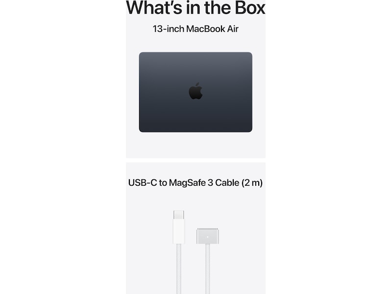 MacBook Air 13" M5 (2026) 512GB (midnatt) PC - Bærbar / laptop