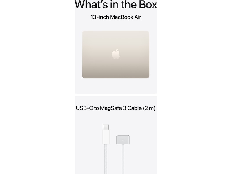 MacBook Air 13" M5 (2026) 512GB (stjerneskinn) PC - Bærbar / laptop