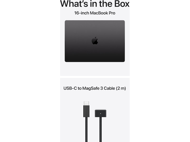 MacBook Pro 16 M5 Pro (2026) 1TB (stellarsvart) PC - Bærbar / laptop