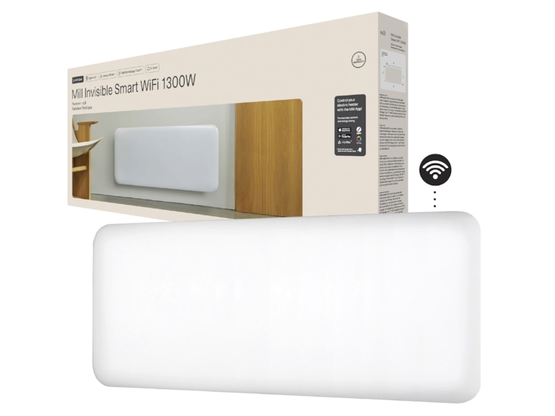 Mill Invisible Smart WiFi Gen 4 panelovn 1300W (hvit) -B-Grade Demo hjem & fritid