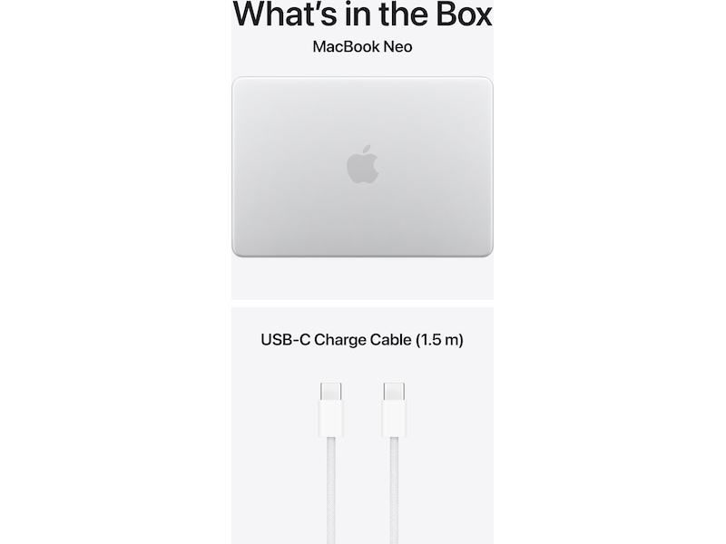 MacBook Neo 13" A18 Pro (2026) 256GB (sølv) PC - Bærbar / laptop