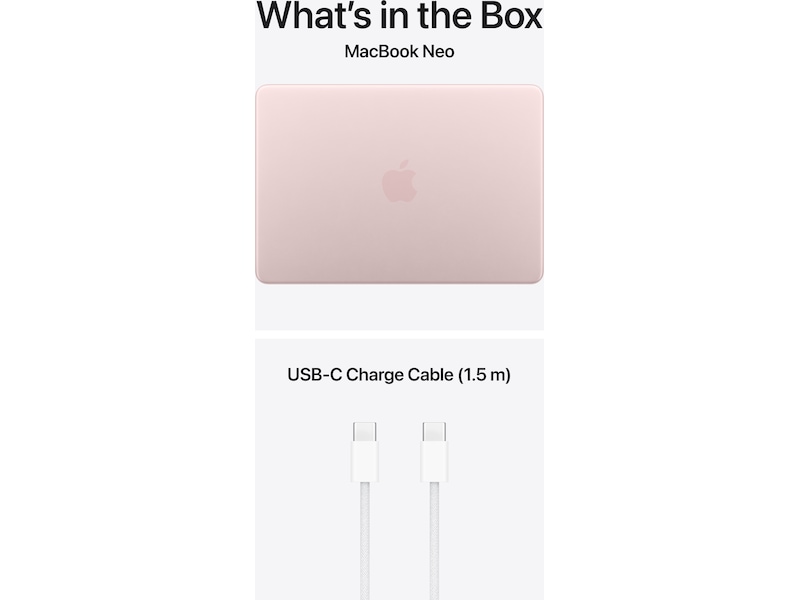 MacBook Neo 13" A18 Pro (2026) 512GB (svak rosa) PC - Bærbar / laptop