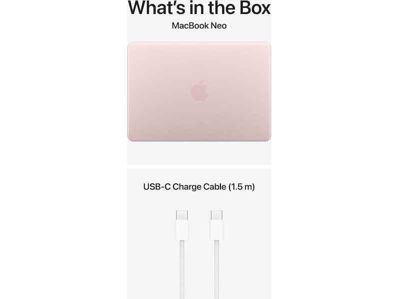 MacBook Neo 13" A18 Pro (2026) 256GB (svak rosa) PC - Bærbar / laptop