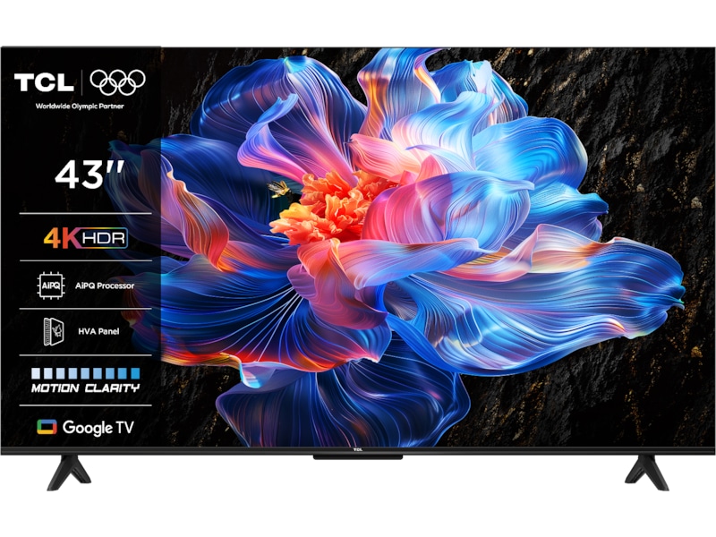 TCL 43" V6C 4K LED Google TV -B-Grade Demo TV/projektor