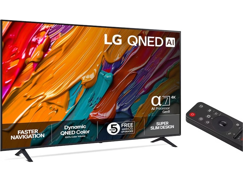 LG 75'' QNED7E AI 4k Smart TV 75QNED7EA6B (2025) -B-Grade Demo TV/projektor