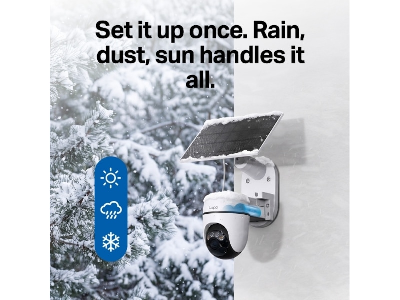 TP-Link Tapo HB112 Solar Cam 2K Pan/Tilt (2-Cam Kit) Overvåkningskameraer