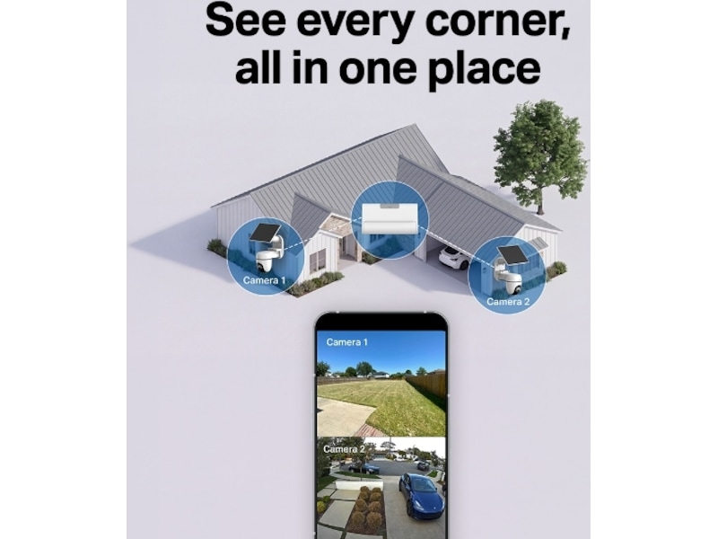 TP-Link Tapo HB112 Solar Cam 2K Pan/Tilt (2-Cam Kit) Overvåkningskameraer