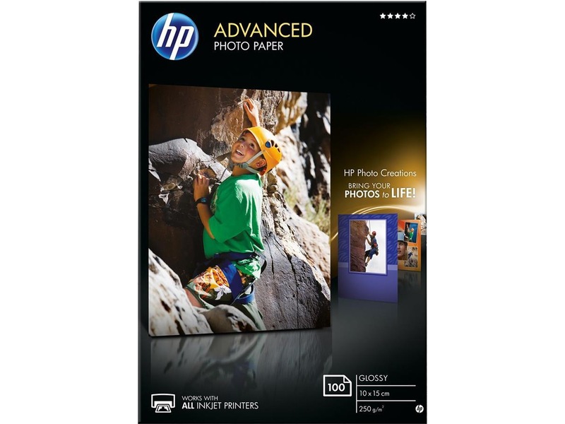 HP Advanced Glossy Photo Paper 10x15cm Papir