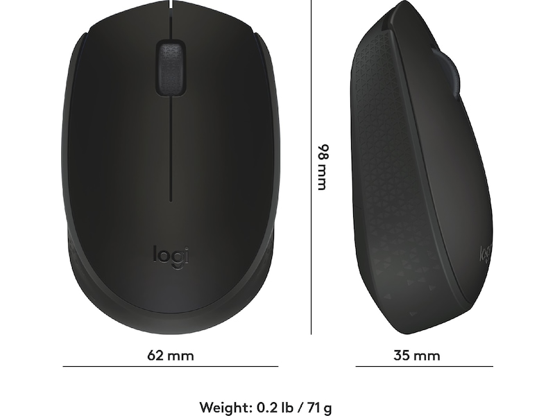 Logitech B170 Trådløs Mus Sort Mus